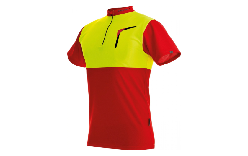 Zip-Neck Shirt - kurzarm